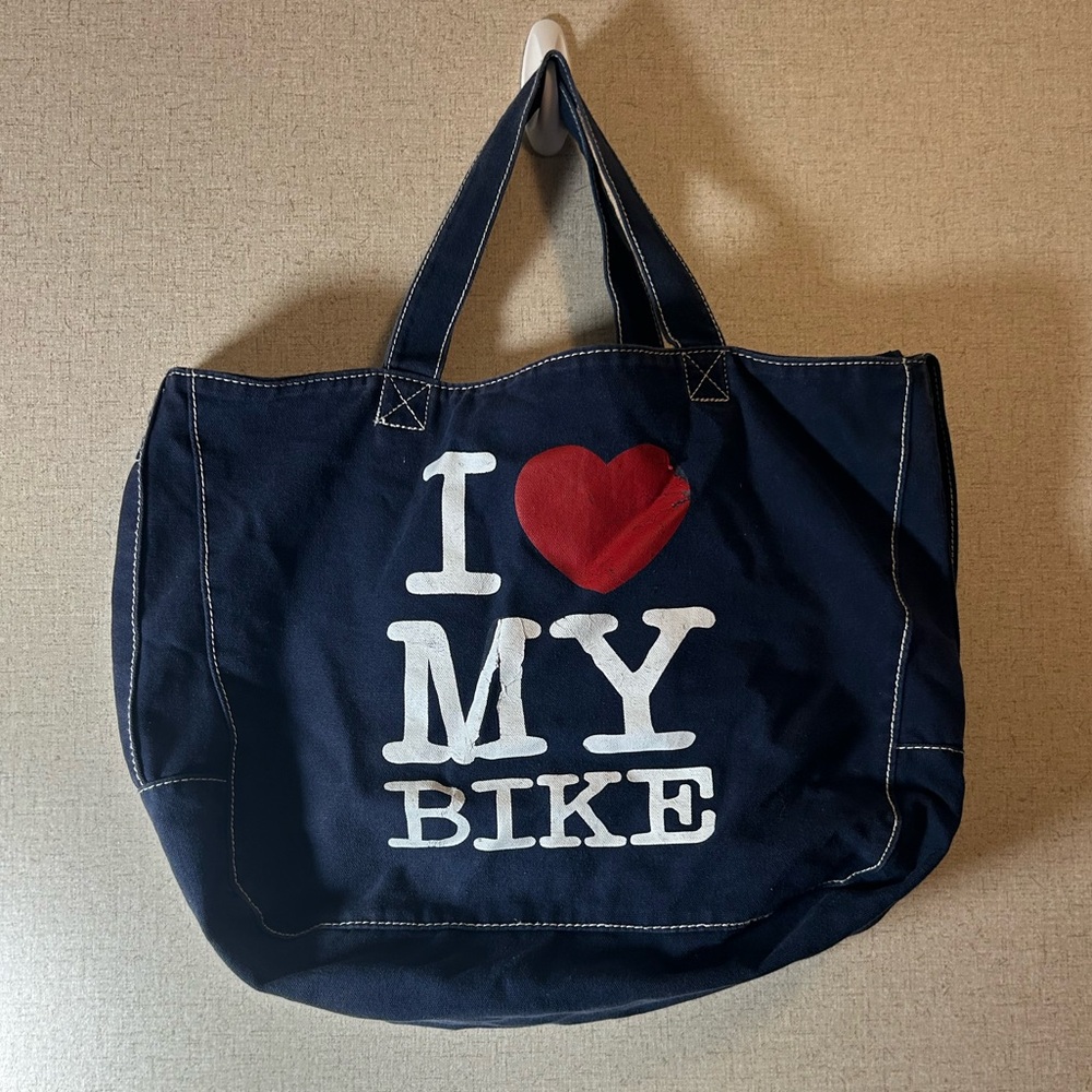 I ❤️ my bike tote bag